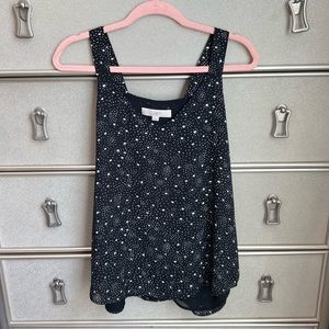 Loft | black & white stars top size M